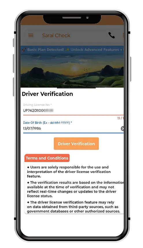Step 4: Enter Driver License Number Details