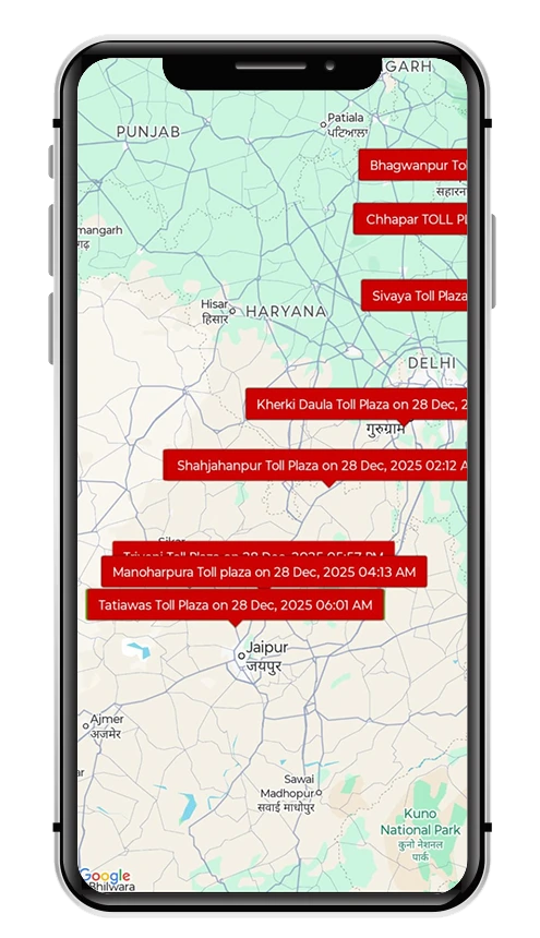 Step 5: View recent toll movement details