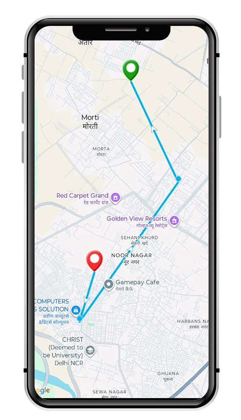 Step 5: View vehicle movement based on the nearest mobile tower